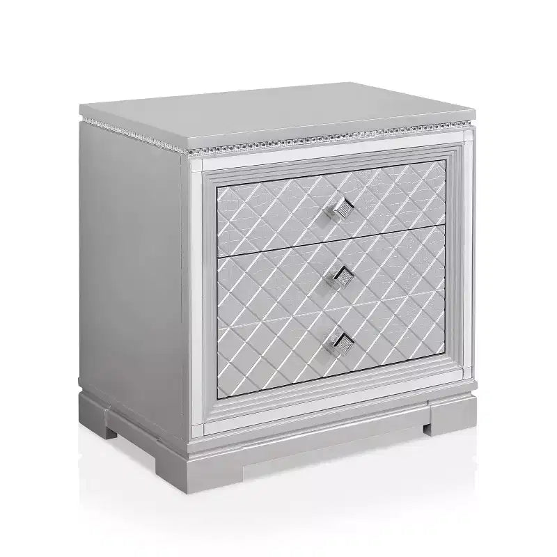 Ensemble de chambre Tenaya de 5 pièces pour grand lit double (Eastern King) argenté/gris - HOMES: Inside + Out
