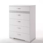 Acme Furniture Naima Ii Dresser White High Gloss Finish