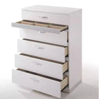 Commode Naima Ii Acme Furniture Blanc Finition Haute Brillance