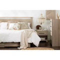 South Shore Primo 5 Drawer Chest Rustic Oak: Vertical Storage, Particle Board Frame, Anti-Tip Hardware