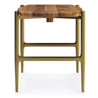 Banc WyndenHall Fleetwood Mid-Century 46 po en bois d'acacia massif naturel