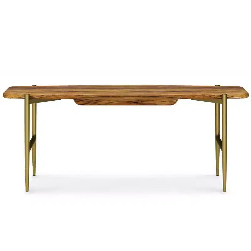 Banc WyndenHall Fleetwood Mid-Century 46 po en bois d'acacia massif naturel