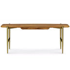 Banc WyndenHall Fleetwood Mid-Century 46 po en bois d'acacia massif naturel