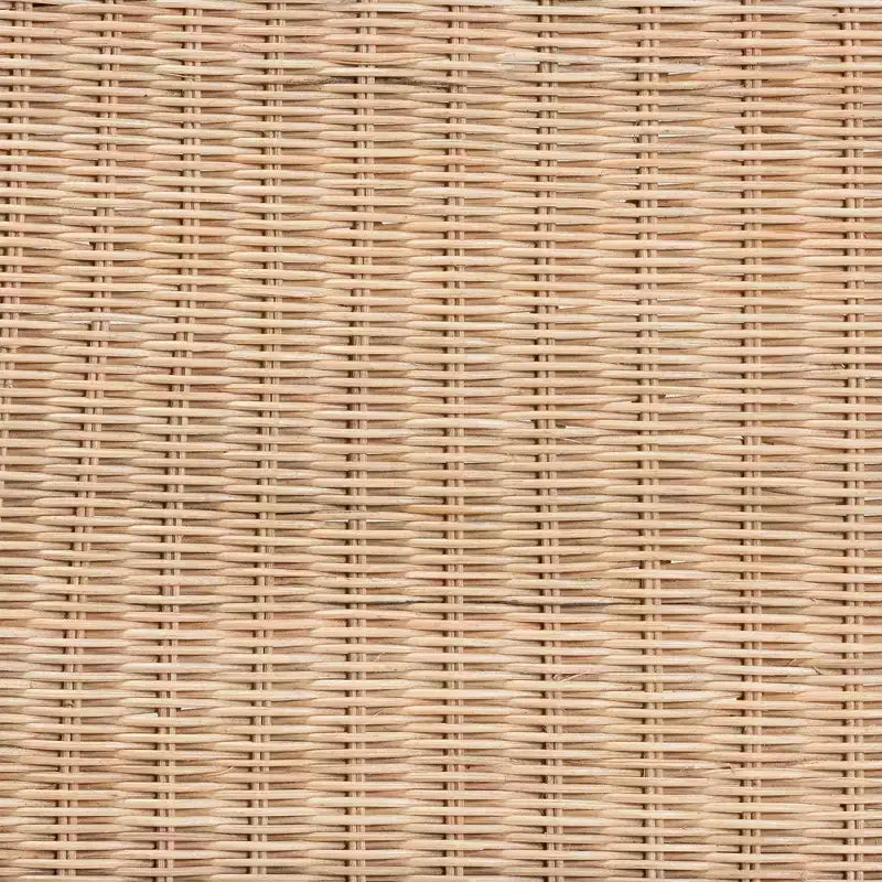 Banc d'appoint Farica en rotin naturel et acajou brun - bali & pari : Tressé à la main, aucun assemblage requis