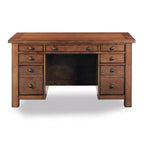 Bureau piédestal Tahoe Executive – Érable vieilli – Home Styles : Bois dur, mobilier de bureau moderne Mid-Century