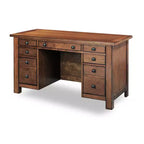 Bureau piédestal Tahoe Executive – Érable vieilli – Home Styles : Bois dur, mobilier de bureau moderne Mid-Century