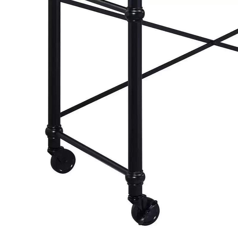 Bureau d'écriture Oklarth 47" Finition chêne rustique/noir - Acme Furniture : poste de travail pour bureau à domicile, sans rangement