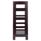 Étagère ou bibliothèque étroite à 2 niveaux Leo, 74,2 cm, finition expresso - Winsome