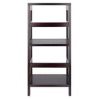 Étagère ou bibliothèque étroite à 2 niveaux Leo, 74,2 cm, finition expresso - Winsome
