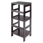 Étagère ou bibliothèque étroite à 2 niveaux Leo, 74,2 cm, finition expresso - Winsome