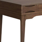 Petit bureau Pearson brun noyer - WyndenHall : style exécutif 48", tiroir pour clavier, classeur