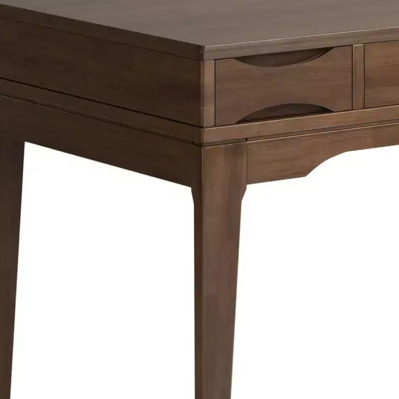 Petit bureau Pearson brun noyer - WyndenHall : style exécutif 48", tiroir pour clavier, classeur