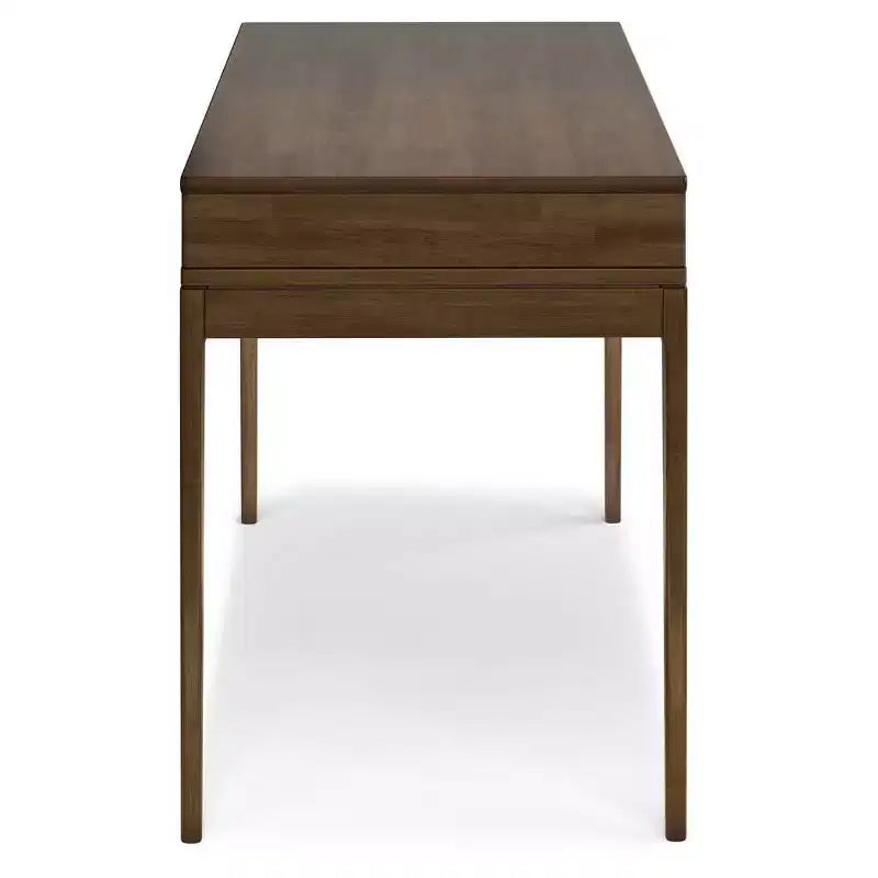 Petit bureau Pearson brun noyer - WyndenHall : style exécutif 48", tiroir pour clavier, classeur