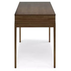 Petit bureau Pearson brun noyer - WyndenHall : style exécutif 48", tiroir pour clavier, classeur