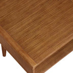 Table d'appoint Alborg marron - Boraam Industries : Mid-century moderne, bois massif, quincaillerie métallique, étagère de rangement