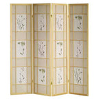 4 Panel Shoji Screen Natural - Ore International