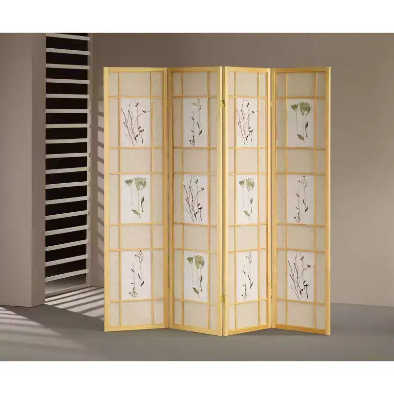 Paravent Shoji 4 Panneaux Naturel - Ore International