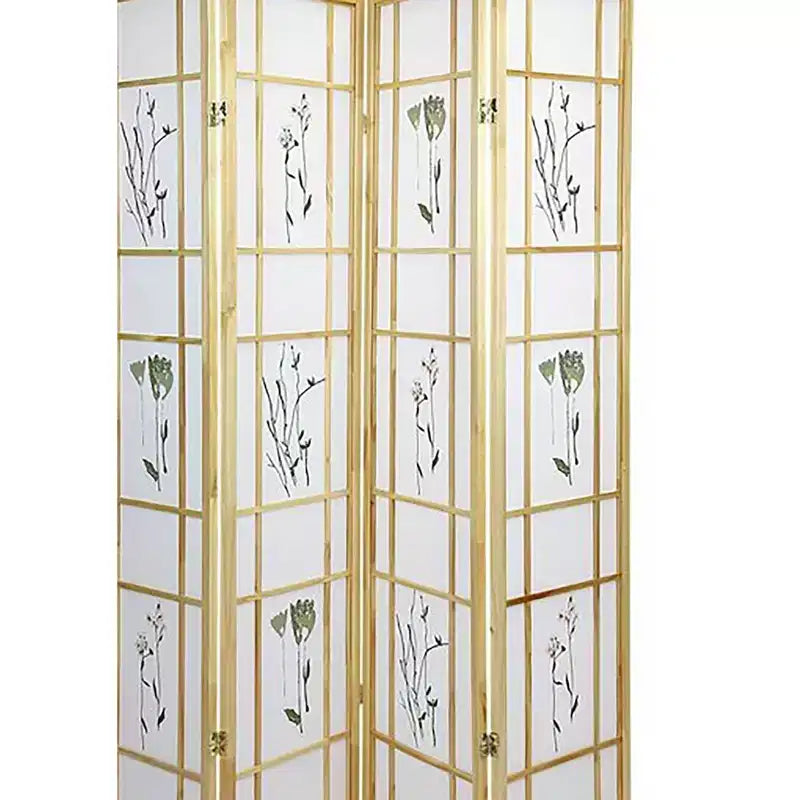 Paravent Shoji 4 Panneaux Naturel - Ore International