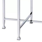 Table d'appoint Brecon Acme Furniture Chêne blanc/Finition chromée