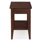 Table d'appoint Laurent Drawer Chairside en cerisier chocolat - Leick Home