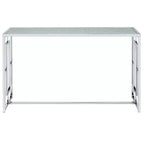 Table basse rectangulaire Marcha Glam Chrome - HOMES: Inside + Out : Entrée, Dessus en verre trempé