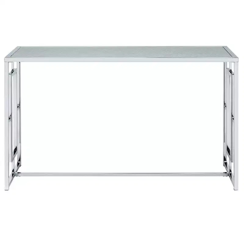 Table basse rectangulaire Marcha Glam Chrome - HOMES: Inside + Out : Entrée, Dessus en verre trempé