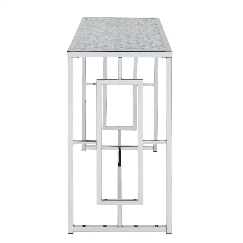 Table basse rectangulaire Marcha Glam Chrome - HOMES: Inside + Out : Entrée, Dessus en verre trempé