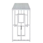 Table basse rectangulaire Marcha Glam Chrome - HOMES: Inside + Out : Entrée, Dessus en verre trempé