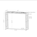 Table basse rectangulaire Marcha Glam Chrome - HOMES: Inside + Out : Entrée, Dessus en verre trempé