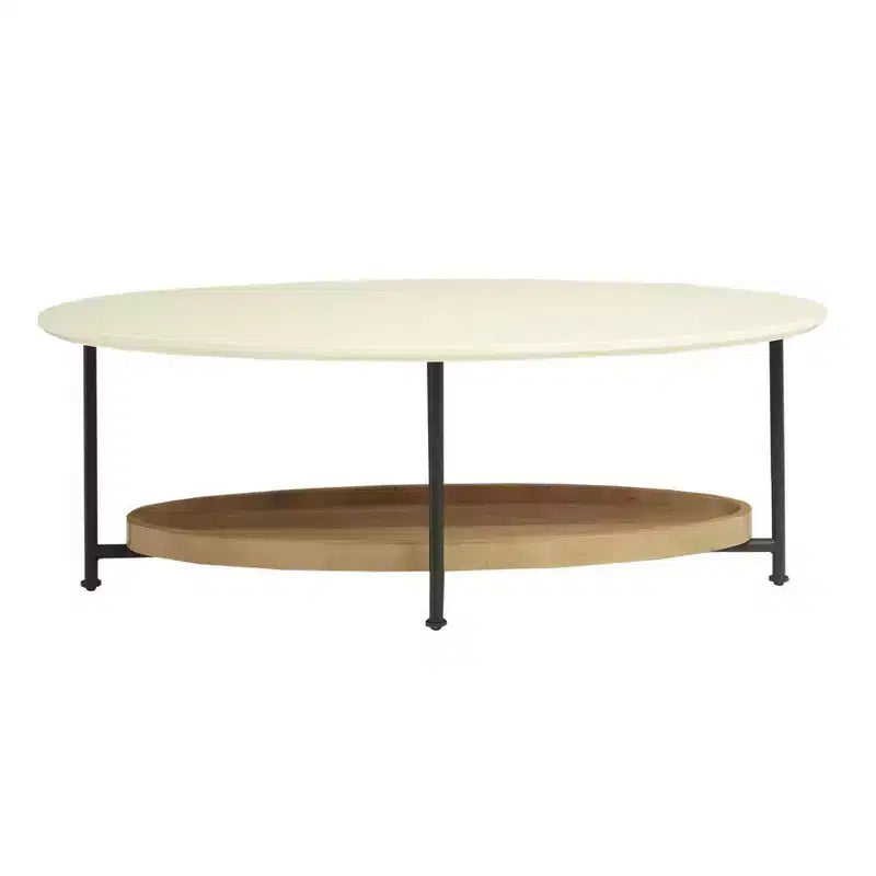 Blandford Coffee Table White/Natural - Madison Park