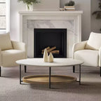 Table basse Blandford blanc/naturel - Madison Park