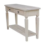 Console et Table Basse Vista Naturel - International Concepts : Parawood Durable, Design Rectangulaire Moderne