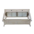 Console et Table Basse Vista Naturel - International Concepts : Parawood Durable, Design Rectangulaire Moderne