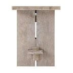 Banc et patère en manguier Castleton 40 po avec étagère Driftwood – Meubles Alaterre : Rangement pour entrée, 5 crochets en métal, sans traitement de surface