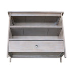 Meuble TV d'angle Mission en bois massif