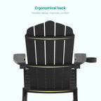 Lot de 2 chaises Adirondack pliantes Bonosuki pour patio et brasero