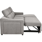 Canapé d'angle convertible Roomfitters 103 avec méridienne de rangement, appuie-tête réglables, en forme de L