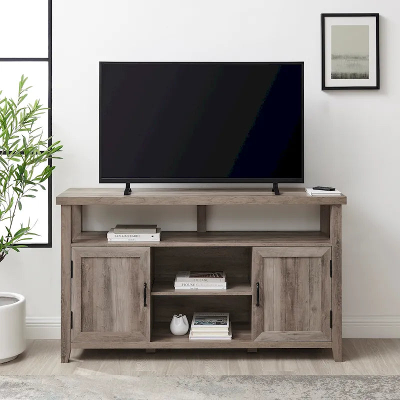 Meuble TV haut Middlebrook 58 po à porte rainurée