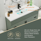 Meuble-lavabo Wavy Line 30/36/48 avec évier et robinet