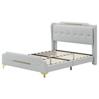 Lit rembourré moderne en cuir PU Uphou de Christopher Knight Home