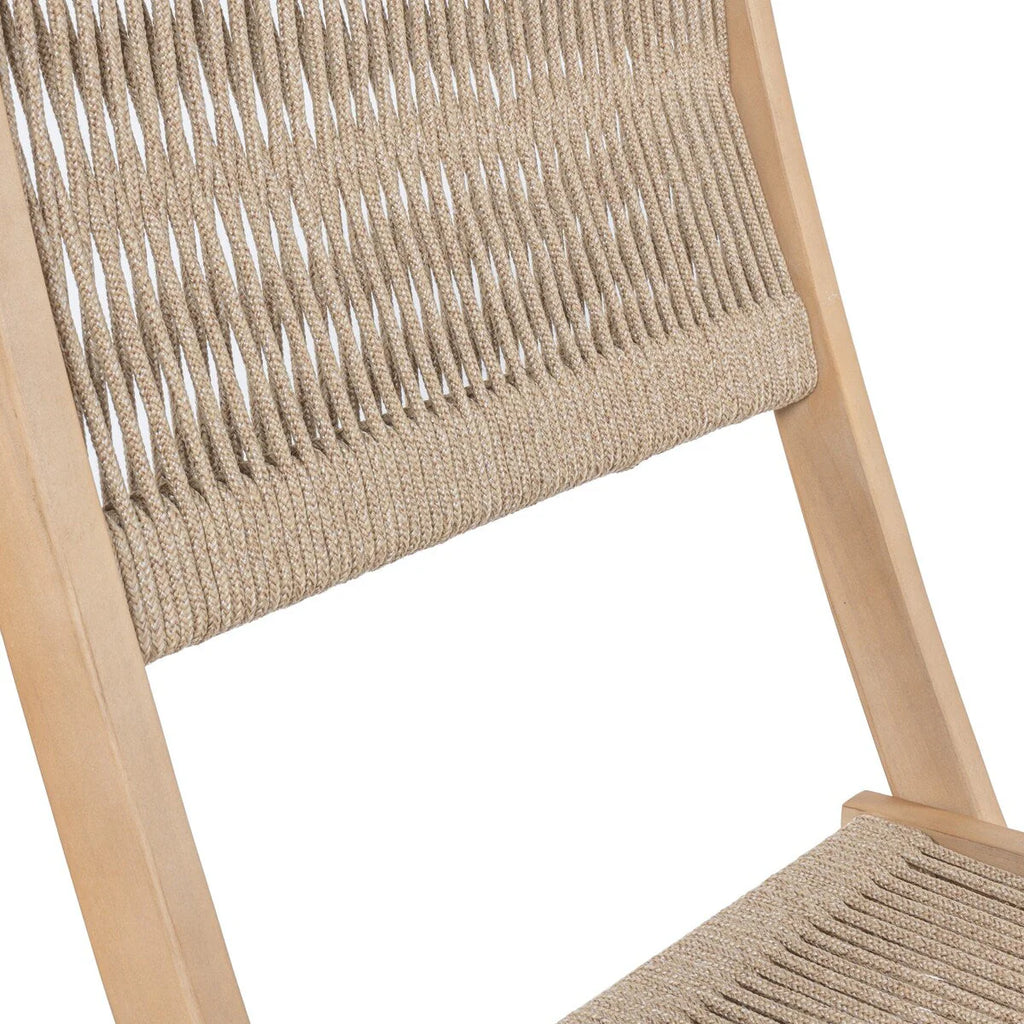 Ensemble de bistro d'extérieur pliant 3 pièces Cadiz Modern Coastal en bois d'acacia, par JONATHAN Y