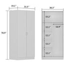 Armoire à 5 niveaux avec 2 portes