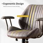 Chaise de Bureau Ergonomique en Tissu Suédé OVIOS avec Support Lombaire