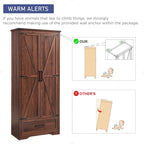 Armoire de rangement de cuisine de ferme, meubles de rangement en bois
