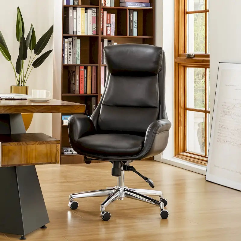 Chaise de bureau en similicuir - Pivotante - Plusieurs coloris