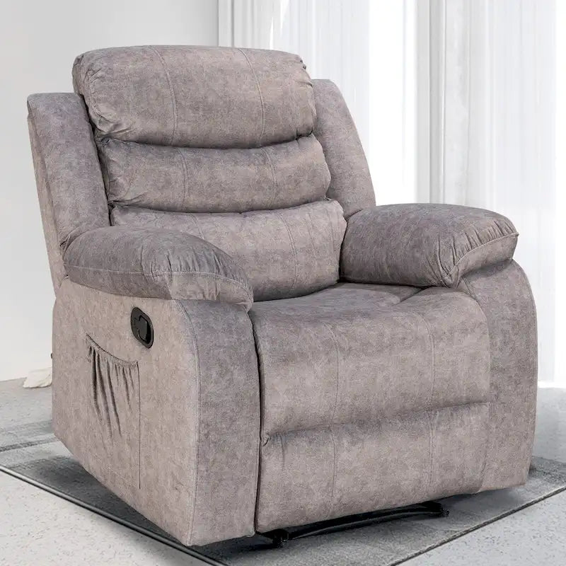 Fauteuil inclinable moelleux avec fonction massage et chauffage
