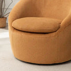 Fauteuil pivotant - Rotation à 360° - Tissu bouclé