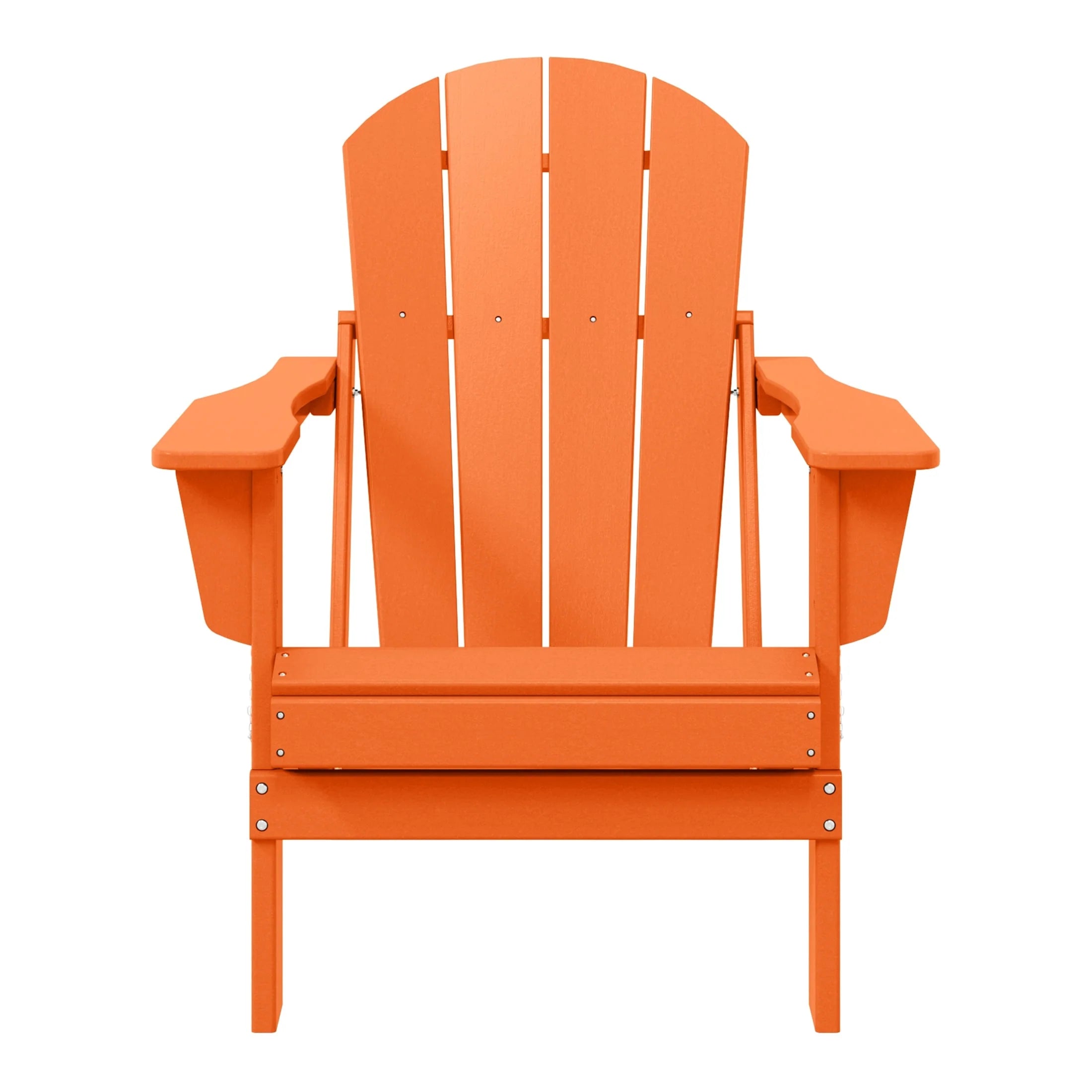 Chaise Adirondack pliante de patio d'extérieur tout temps résistante à la décoloration Polytrends Laguna