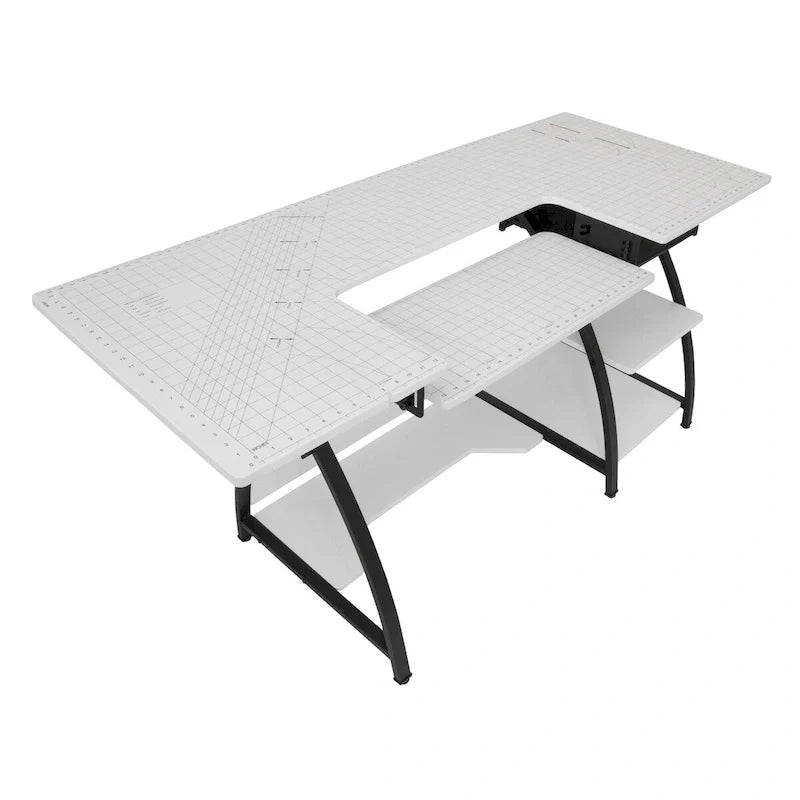 Bureau de couture Comet Plus avec ou sans grilles sur le dessus pour la coupe