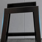 Tabourets de bar en similicuir style Mid-Century Modern avec pieds en bois